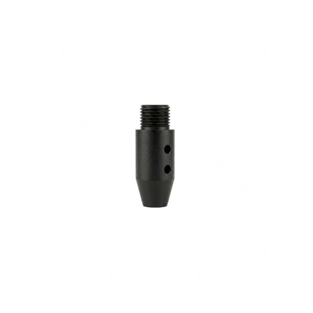 Slip-on airgun adapter, 11-17mm barrels to 1/2-20 UNF, CNC aluminum